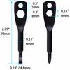Wisdompro Screwdriver Keychain, Phillips and Flathead EDC Multi-Tool, Mini Size, Portable, Set of 2 Screwdrivers, Black