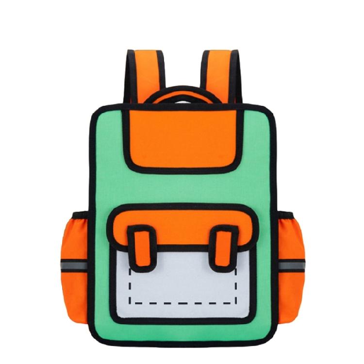 Creative Cartoon 3D Backpack for Children Anime Style Daypack Casual Book Bags for School and Short Travels