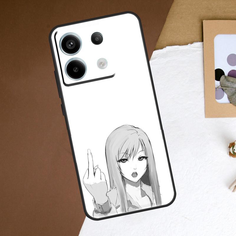 Funny Middle Finger Memes Case For Xiaomi Redmi Note 14 Pro 13 12 11 10 15 Pro Plus Redmi 15 14C 13C 10C 12C 15C Cover