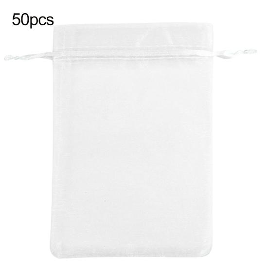 50 Adet Meyve Koruma Torbası Nefes Alabilir Şeffaf Kolay Takılır İpli File Domates Koruyucu Torbalar Zararlı Engelleyici File Örtüler