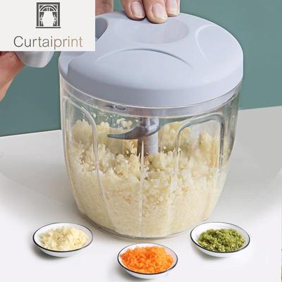 Tocator de usturoi 500/900ML Tocator manual de tocat legume Rotire Tocator Tocator de fructe Tocator de usturoi Gadget de bucatarie Blendere Masina de tocat carne