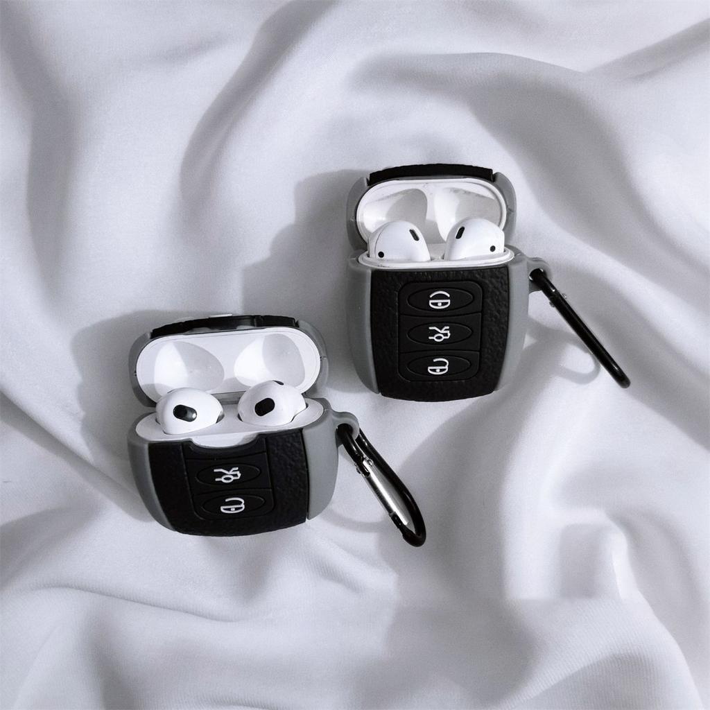Für AirPods 4 3 2 1 Pro Pro2 Für Bentley Logo Kopfhörer Schutzhülle Kreative Auto Schlüsselhülle Silikon Kopfhörerbox Zubehör