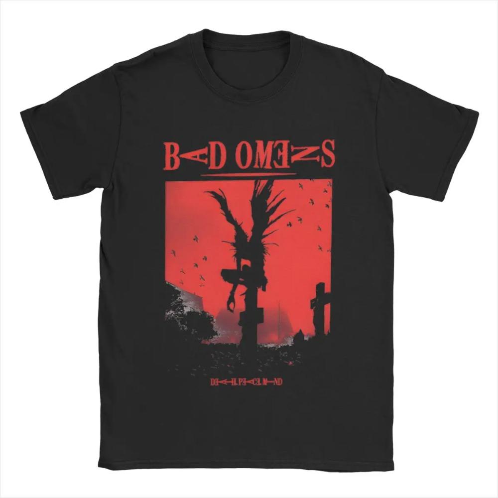 Летний Bad Omens Рок-группа Альбом Тур Мужские Женские Футболки Мерч Забавная Футболка Футболки Чисто Летняя Идея Подарка Одежда S