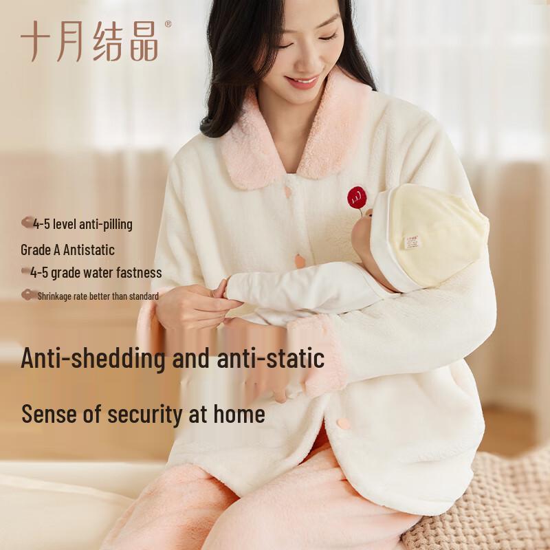 Maternity Winter Coral Fleece Homewear Set