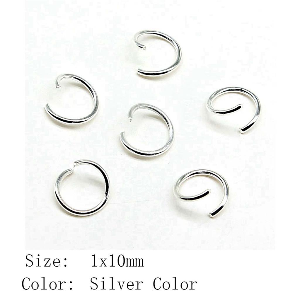 Wedding Anniversary Jewelry Materials Open Jump Rings 5 Colors 6 Sizes Accessories Parts Souvenir Accessories Parts