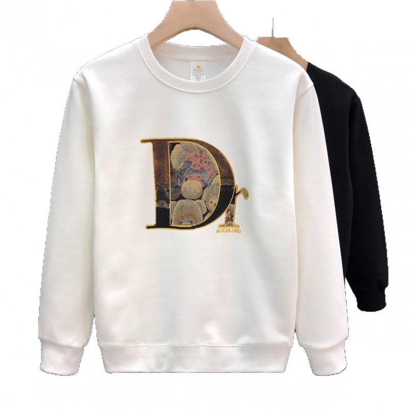 Mens Oversized Cotton Graphic Print Sweatshirt Winter Long Sleeve Crewneck Hoodie-Free Pullover