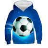 Hoodies 3d Print Football Nets Sweatshirts Boys Girls Unisex Hooded Fashion Sweatshirts Kids Long Sleeves Clothes Coat