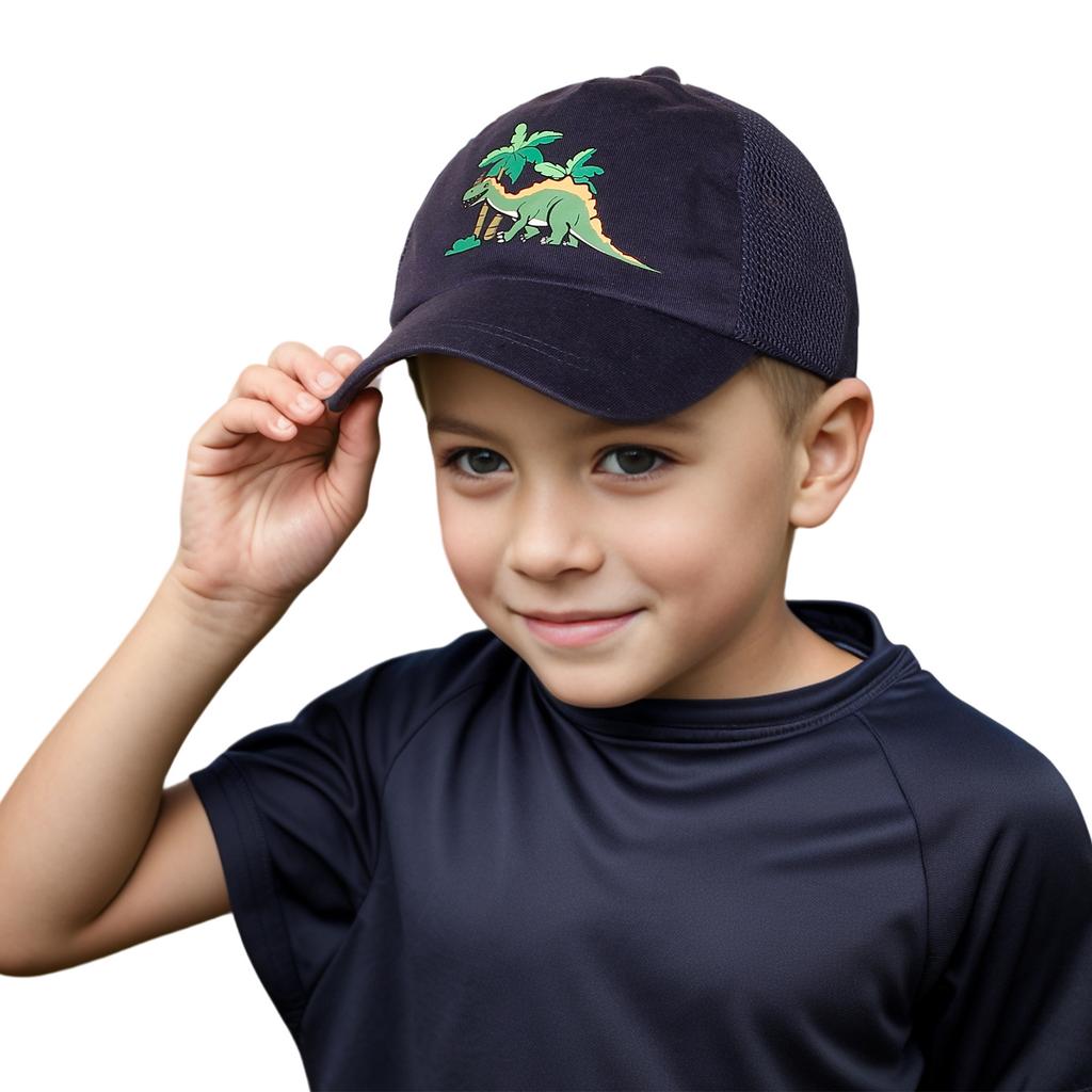 Kids' Baseball Caps Summer Boys' and Girls' Solid Color Sun Block Visor Outdoor Casual Cap Net Cap