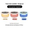 Round Stainless Steel Food Storage Set: Anti-Scald, Sealed, and Refrigerator-Friendly Containers with Lids in Various Sizes.