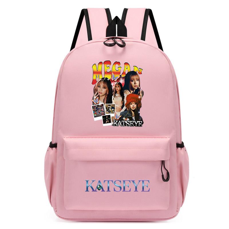 60123-15 Popstars KATSEYE Bedruckter Rucksack Schüler Schule Wasserdichte Tasche