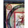 Used HERMES Carre 90 FEUX D'ARTIFICE Fireworks Scarf Silk