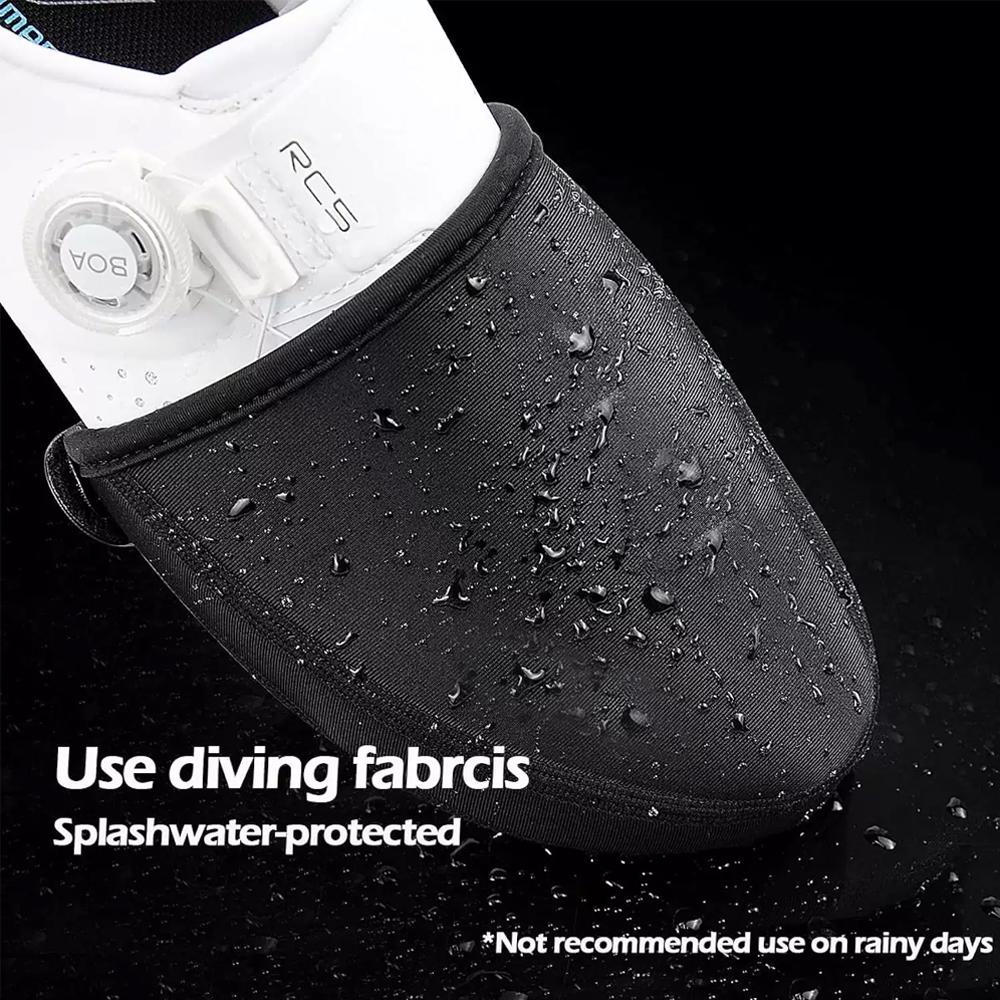 1 Pair Ankle Brace Cycling Shoe Covers Thermal Shoes Toe Cover Windproof Cover Water-Resistant For Mountain Road Cycling Shoes