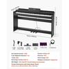VEVOR Weighted Digital Piano, 88 Keys Fully Weighted, Electric Piano Keyboard with Furniture Stand, Power Adapter, Triple Pedal, 680 Tones