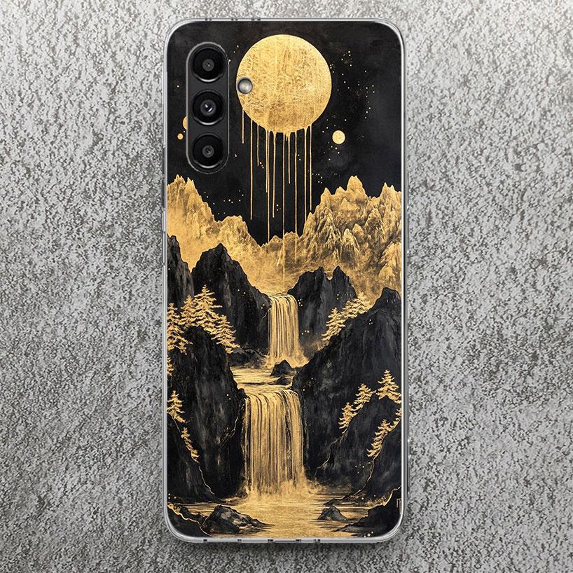 Chinese Style ink Painting Art Phone Case For Samsung Galaxy A17 A16 A56 A15 A55 A14 A54 A13 A53 A36 A35 A34 A33 A26 A25 A24 A23