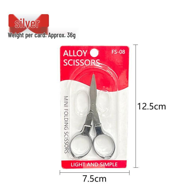 Multi-functional Folding Stainless Steel Scissors for DIY, Sewing, Paper Cutting, and Office Use