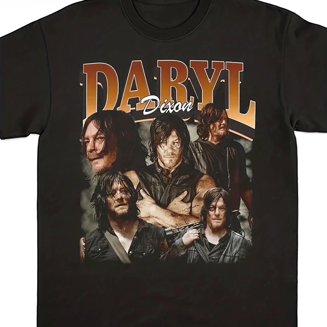 Retro Darryl TV Drama Pattern Tshirt Surrounding Mens Tshirt Summer Unisex Casual Tshirt as the picture14213