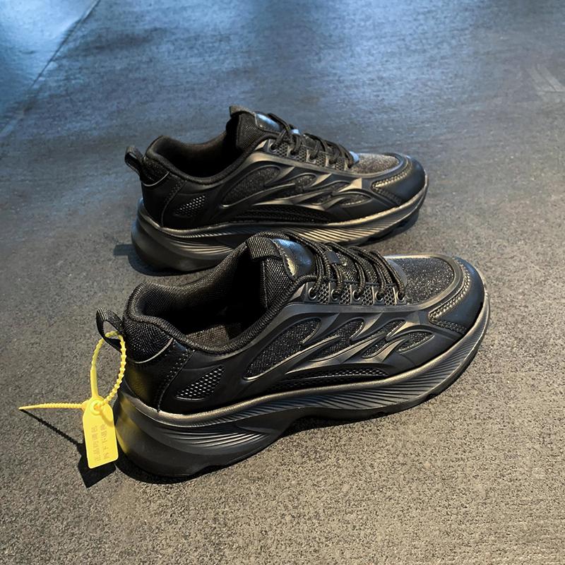Running shoes new trendy for students Autumn and Spring and Autumn Lightweight Soft Sole Shock-absorbing Sneakers