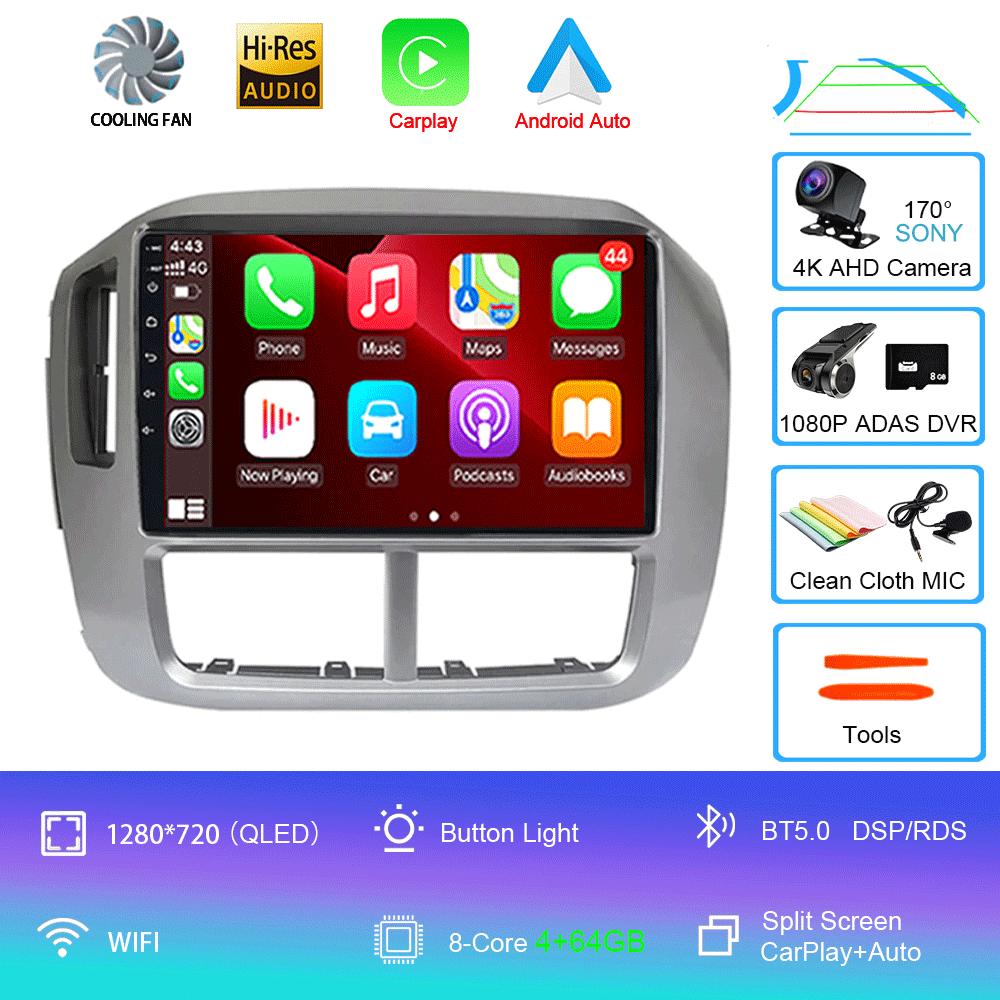 Android 14 Carplay Auto WIFI+4G For Honda Pilot 2006 2007 2008 Car Radio GPS Stereo Multimedia Video Player 2din Head Unit Audio
