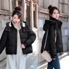 Removable Hat Cotton-padded Clothes Women's Short Winter New Small Cotton-padded Clothes Thickened Warm Fashion Women's Cotton-padded Jackets