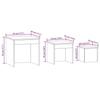 VidaXL Tables gigognes 3 pcs Chêne fumé Bois d'ingénierie 815225