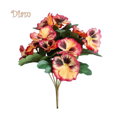 ELENS 1Pc Artificial Flower Pansy Garden DIY Stage Party Home Wedding Craft Decor