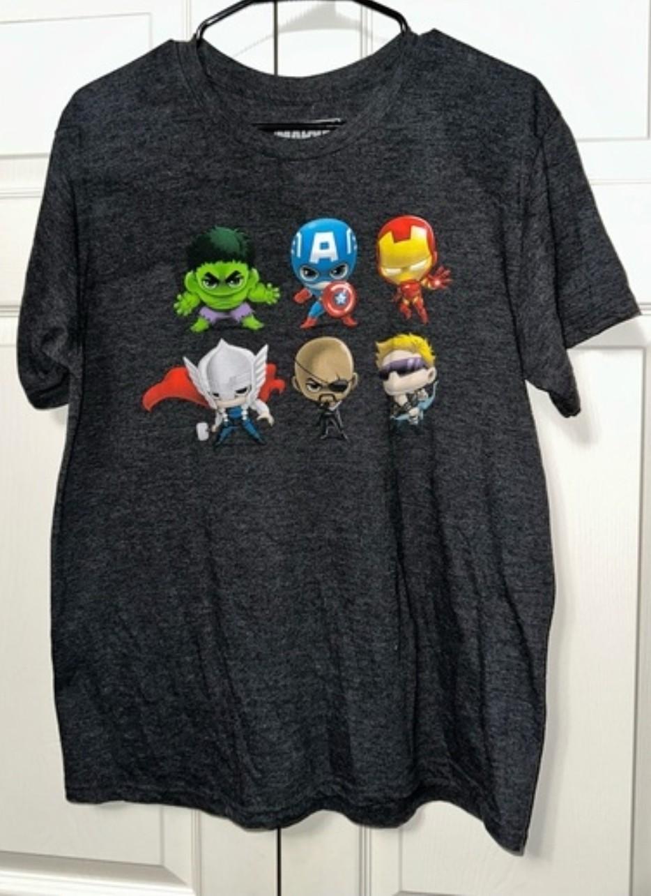 Xmen Avengers Comic Marvel Graphic Dark Gary Shirt Size M S разноцветный