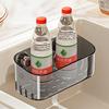 Modern Minimalist Kitchen Sink Sucker Shelf With Multipurpose Storage For Wall Use