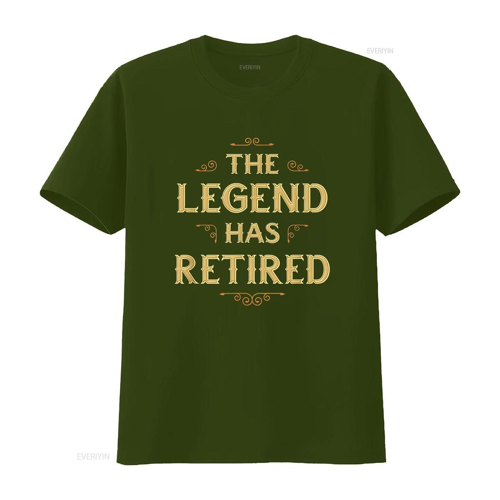 The Legend Has Retired For Retirement 2024 T Shirt vintage Washed streetwear Versatile Slightly designer clothes Comfortable