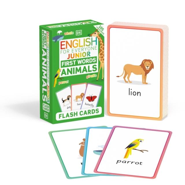 The English for Everyone Junior First Words Animals Flash Cards Book