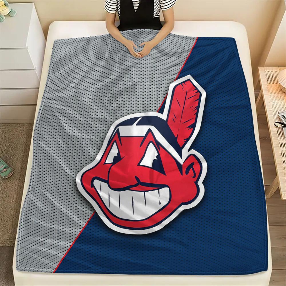 Cleveland Indians Flannel Blanket, High quality Comfortable for All Seasons, Home Decor, Warmth and Comfort