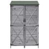 Garden Shed Gray 106 x 56 x 176.5 cm Solid Spruce Wood