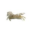Classic Leopard Stainless Steel Brooches Luxury Metal Badge Pin Zodiac Animal Lapel Pins  for Women