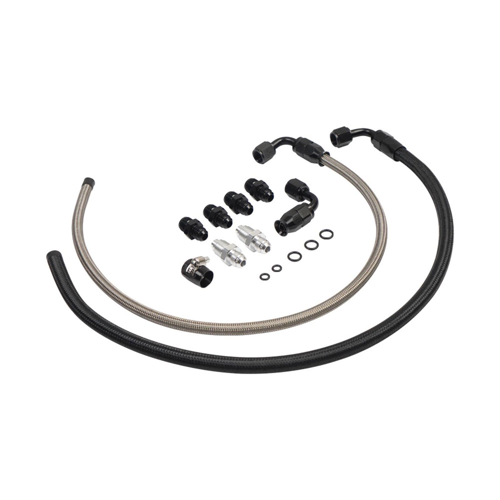 

Corrosion Resistant 25inch 6AN Aluminum Steering Hose Kit For C10 Models Automobile Complete Accessories 1