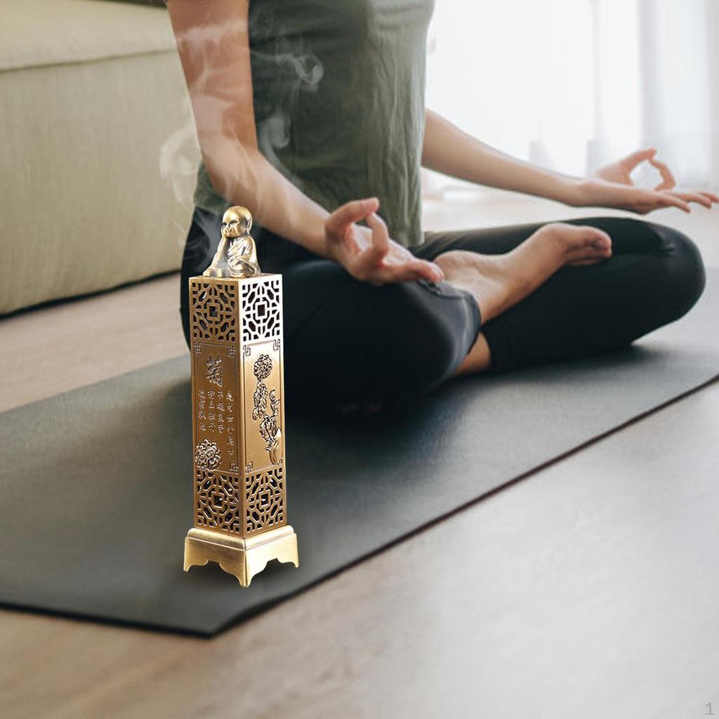 Censer Antique Style Carving Gift Home Fragrance Decoration Vertical Incense Burner