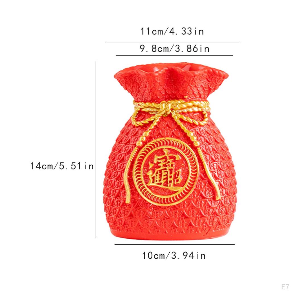 , Symbol of Prosperity, Flower Container, Decorative Object, Wealth Figurine for Celebration