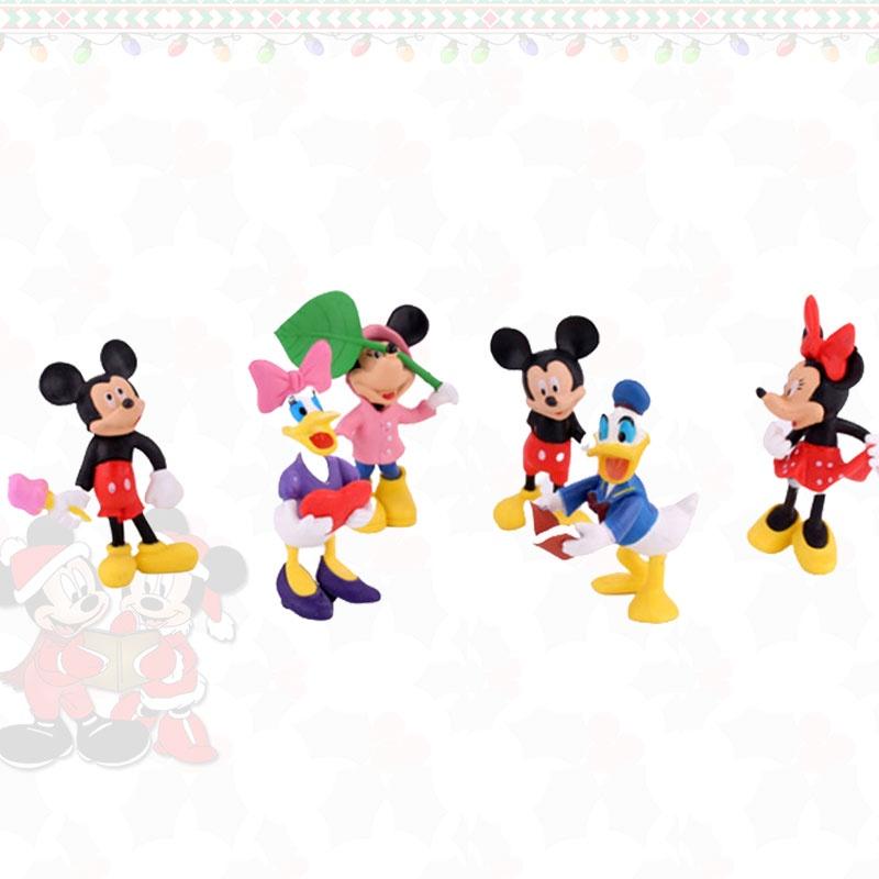 6pcs/set Disney Minnie Mouse Pvc Figurines For Cake Decoration And Children Gift