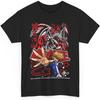 T-Shirt Joey Anime Wheeler Dueliste Stratégique Rivalités Intenses Dragon Rouge Yeux Noirs Esthétique Manga Otaku T-Shirt Unisexe M-1