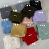 Soft Wool Blend Knit Scarf Women Winter Warm Solid Color Long Plain Shawl Fashionable Everyday Accessory