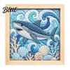 No Sew Quilt Art No-Sew Japanese Fabric Kit DIY Mosaic Kits for Adults Beginners Quilted Wall Collage Craft with Frame & Tools Kits Gifts