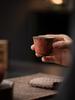 Retro Teacup Rock Ore Colored Pottery Tea Bowl Household Ceramic Chinese Kung Fu Tea Cup Teaware Tasting Japanese Master Cups