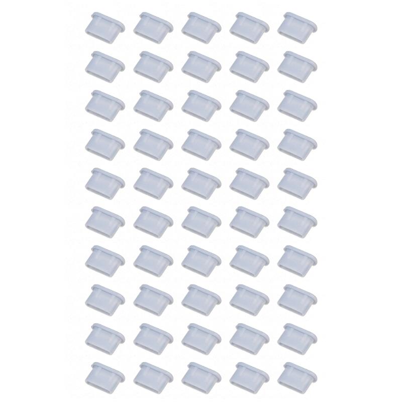 Silicone USB C Dust Cover Type-C Dust Plugs Phone Charging Port Protector Cover 50Pcs Universal Type C Anti Dust Caps