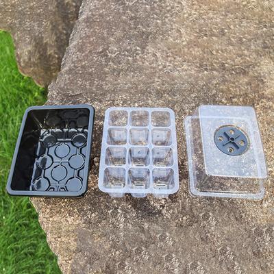 6/12 Holes Seed Starter Tray With Humidity Dome Succulent Propagation Tray Mini Greenhouse Germination Tray For Succulent Plant