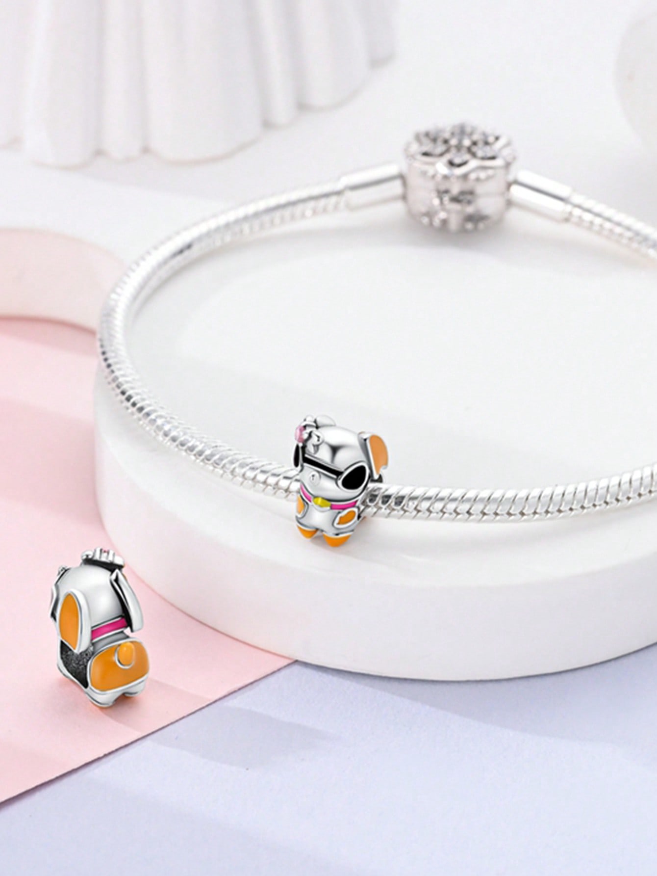 

Cheese Mouse Cute Cat Beads Charm Copper Plated Fit Charms Copperoriginal Bracelet For Jewelry Making Diy Charm