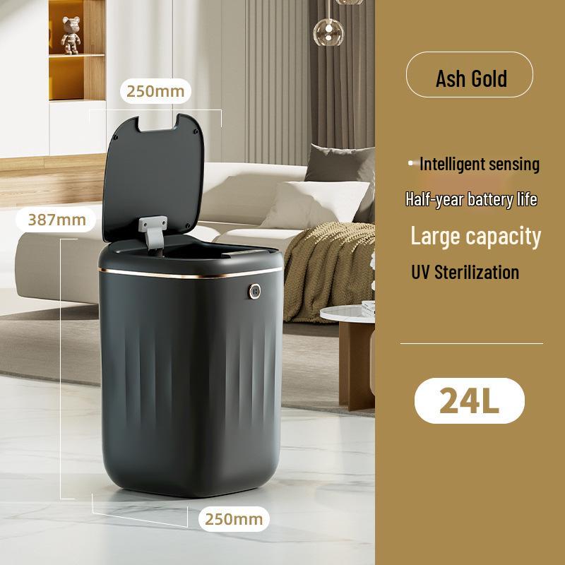 Automatic Smart Induction Trash Can for Home – Large Capacity for Living Room, Kitchen, Bathroom