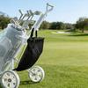 Large Capacity Golf Push Cart Storage Bag 3 Wheel Push Pull Cart Backside Extension Storage Bag with Zipper Closure