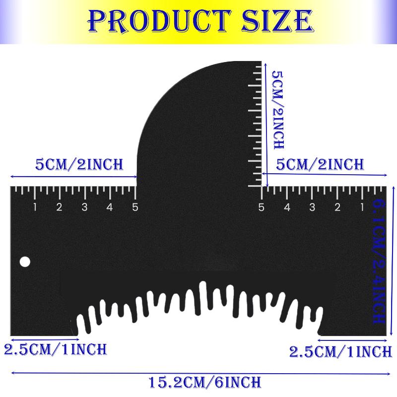 Profesionální nástroj pro tvarování vousů Karta pro zvýraznění linie vlasů s měřítkem pro přesné tvarování vousů Styling Must Have Tvarovač vousů