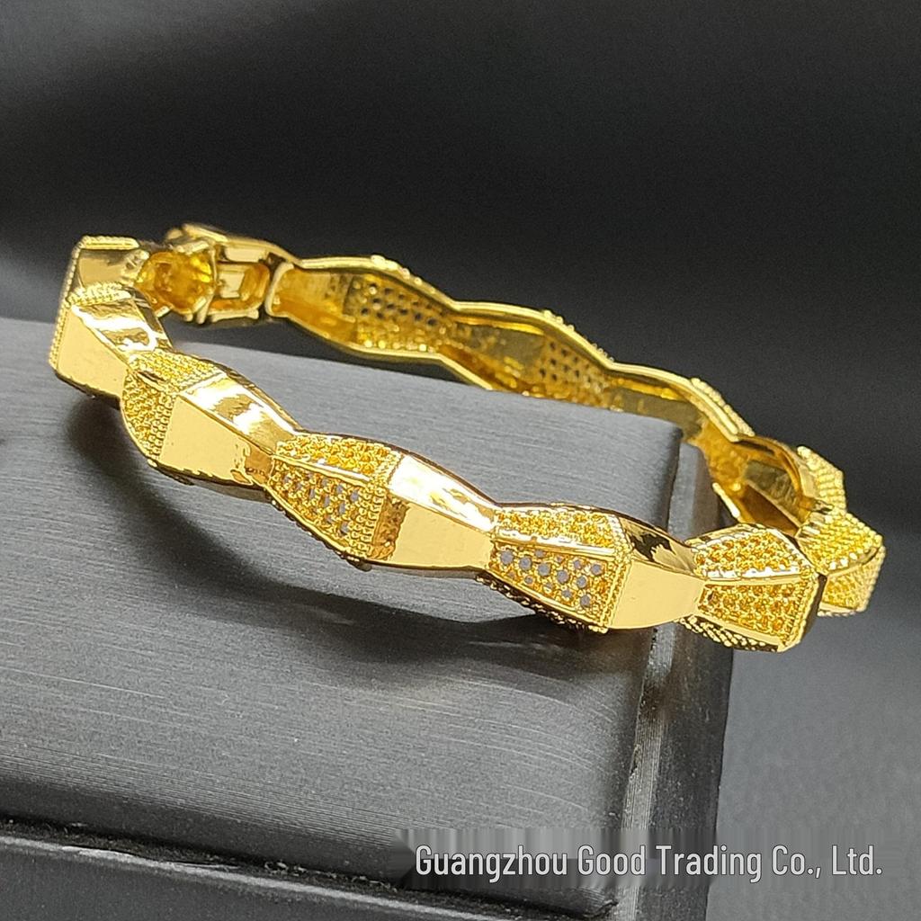 Bracelet de mariée Bollywood plaqué or 24 carats: Bijoux de mariée pour femmes