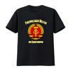 T-Shirt Rétro avec Blason du Ministère des Troupes Frontalières de la RDA, Helpers Volontaires, Couleurs Allemandes et Emblèmes Symboliques