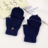 Mink Fur Women's Gloves, Flip Half Finger Gloves, Comfortable, Mink Fur, Warm and Thick, Women's Gloves, Exquisite Outdoor Gloves
