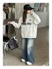 Trendy 2025 Girls' Autumn Sweatshirt & Jeans Set - Fashionable Two-Piece for Older Kids